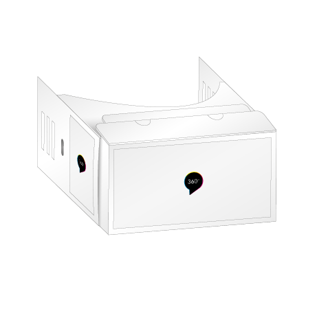 VR Cardboard | mit Aufkleber