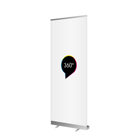 Roll-Up Budget | B 100 cm x H 200 cm | einseitig bedruckt