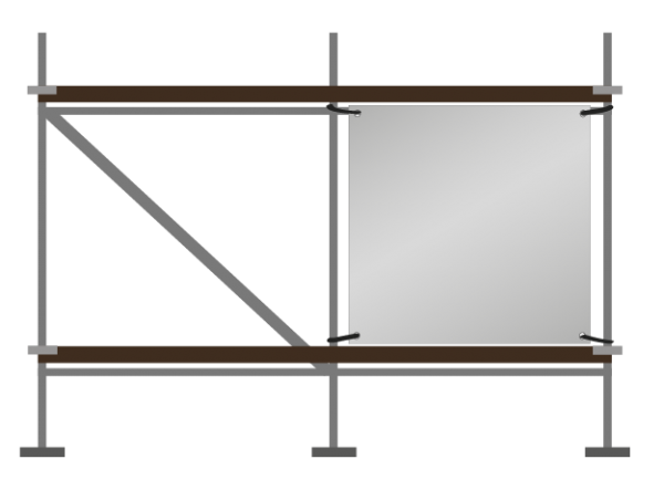 Gerüstbanner | B 250 cm x H 100 cm | einseitig bedruckt